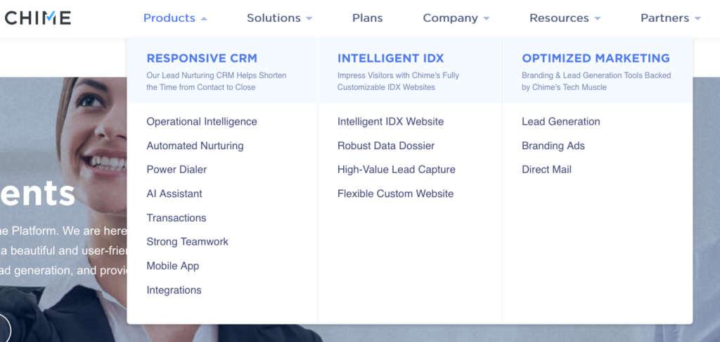 Chime CRM Features