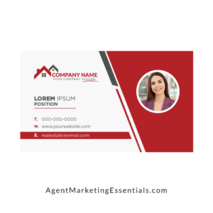 Professional Real Estate Business Card with Photo