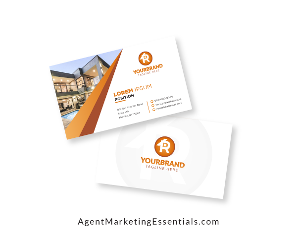 Creative Real Estate Business Card Design with Photo