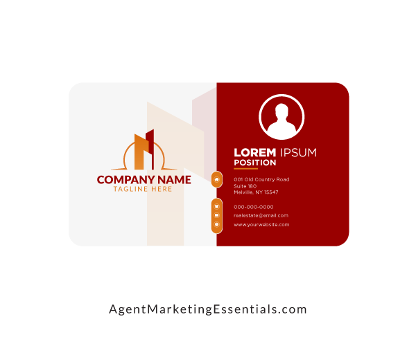 Abstract Real Estate Business Card Design
