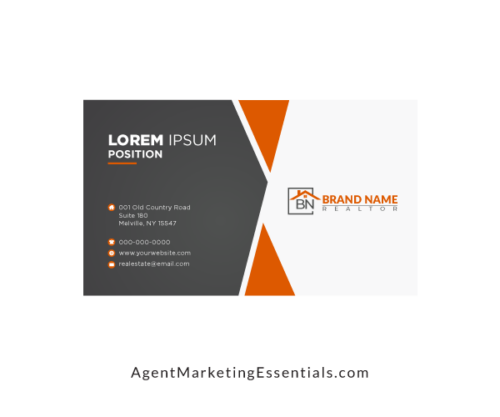 Cool Real Estate Business Card Design, Abstract
