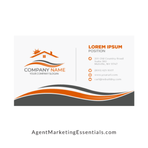 Creative, Unique and Classy Real Estate Agent Business Card