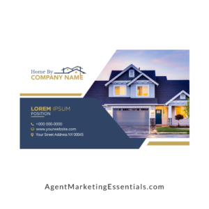 Modern Real Estate Agent Business Card Design