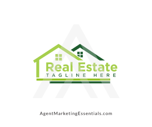 Green House Real Estate Logo Template