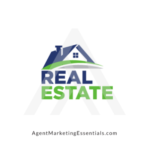 Home Real Estate Logo, House Logo, Blue, Green, Grey