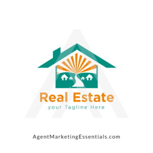 House, Rays & Road Real Estate Logo