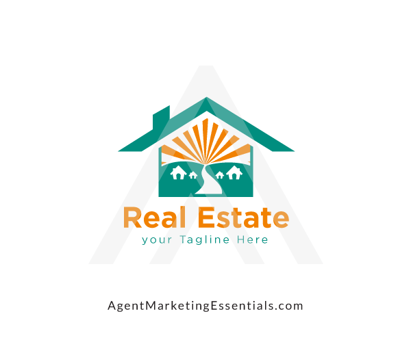House, Rays & Road Real Estate Logo
