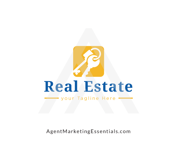 Key Real Estate Logo, keys in rounded square