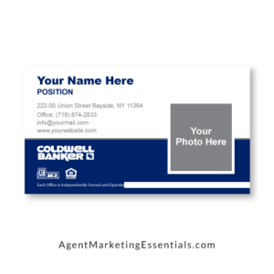 Coldwell Banker Business Card, PNG, PDF, JPG, blue, white