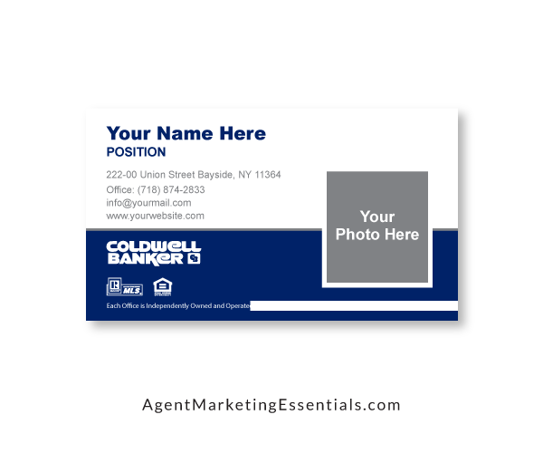Coldwell Banker Business Card, PNG, PDF, JPG, blue, white