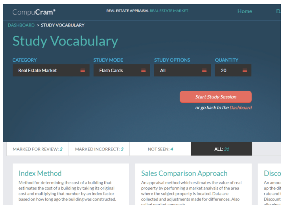CompuCram Vocabulary Review