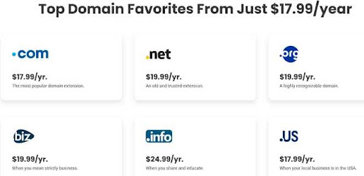 SiteGround Domain Name Pricing